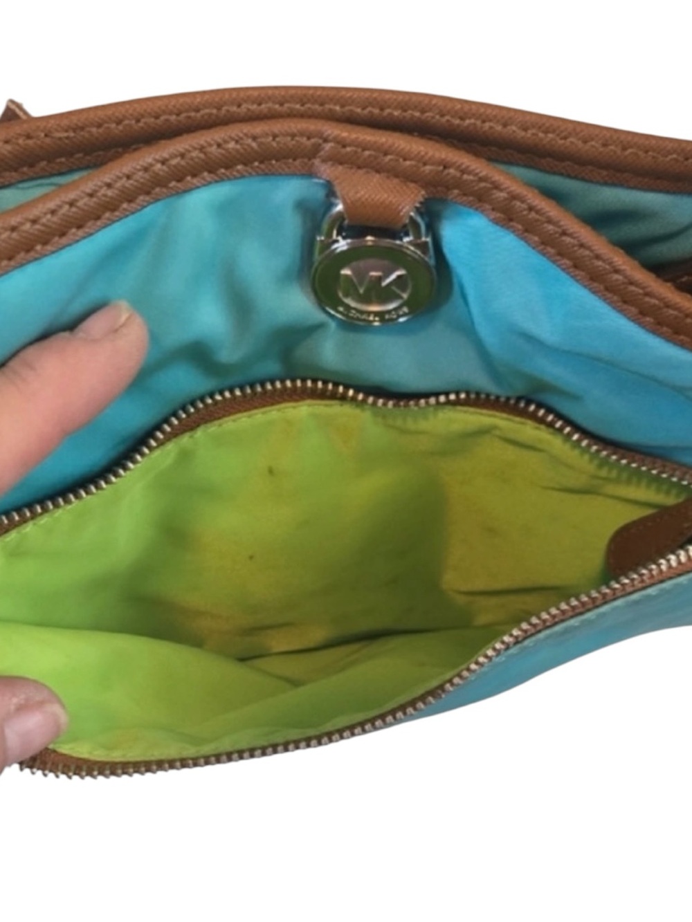 Michael Kors Kempton Crossbody Bag in Aquamarine - Picture 5 of 5